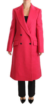 Dolce & Gabbana Dolce & Gabbana Pink Double Breasted Trenchcoat Women's Jacket