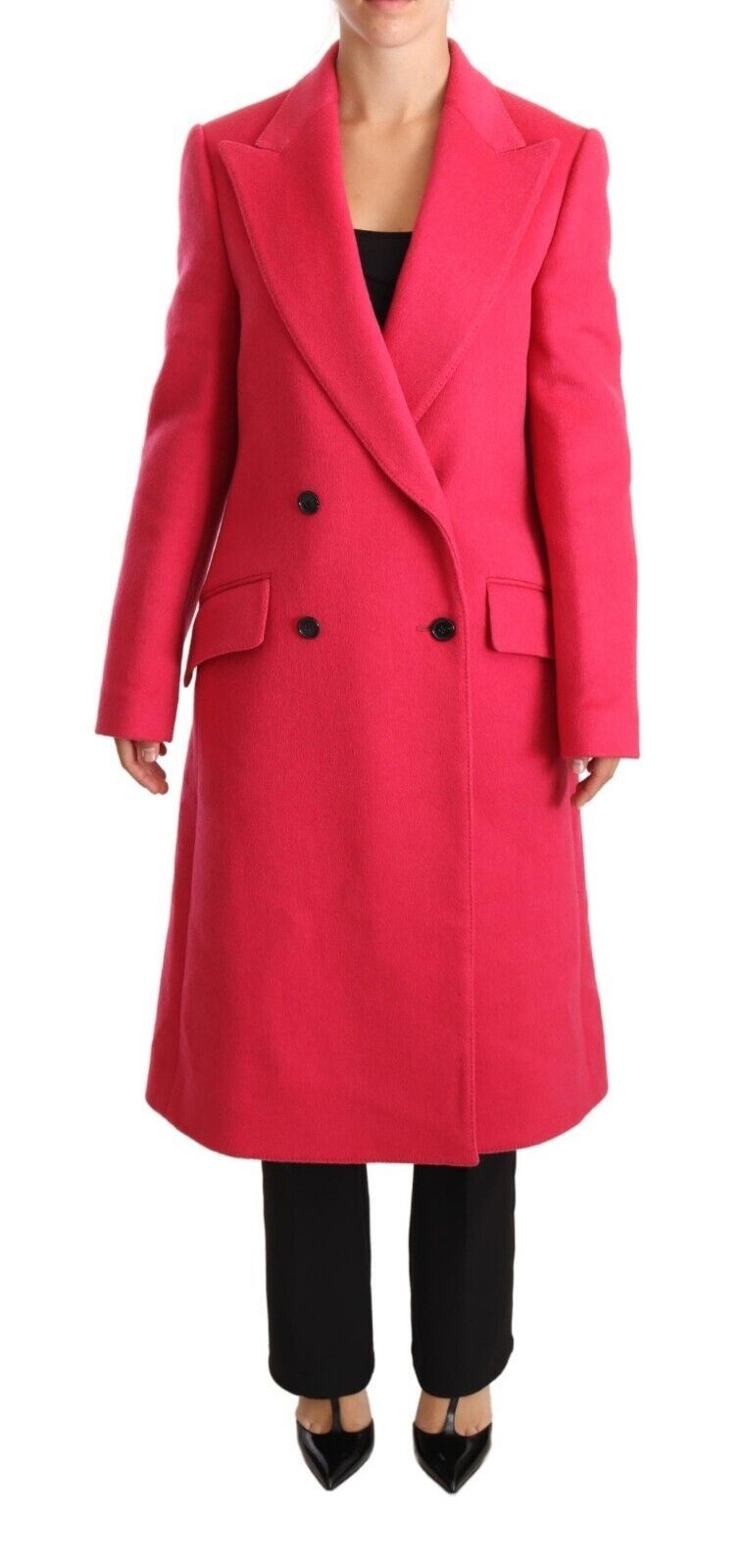 Dolce & Gabbana Dolce & Gabbana Pink Double Breasted Trenchcoat Women's Jacket