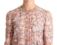 Dolce & Gabbana Dolce & Gabbana Multicolor Floral Print Silk Trench Coat Women's Jacket