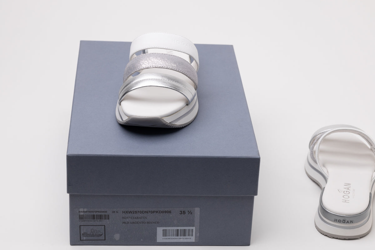 Hogan Metallic-Strap Sandals