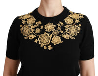 Dolce & Gabbana Elegant Black Cashmere Sweater Women's Top