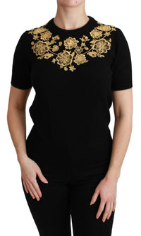 Dolce & Gabbana Elegant Black Cashmere Sweater Women's Top