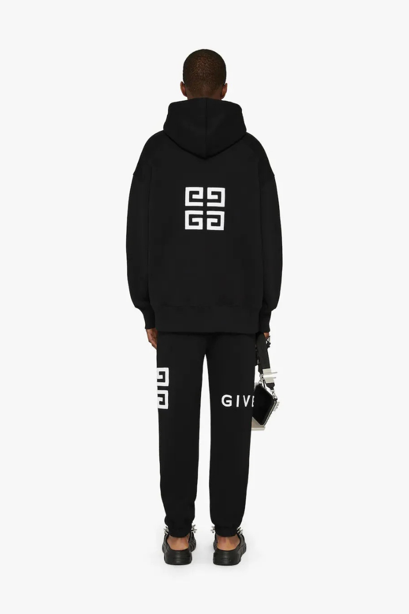 Givenchy Slim Fit Embroidered Trousers_Black