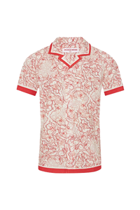Orlebar Brown Hibbert Floral Nouveau-279300-Summer Red/white Sand