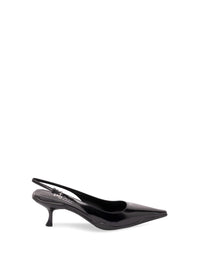Prada Women Brushed Leather Slingback Pumps