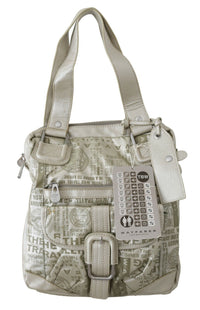 WAYFARER White Printed Handbag Shoulder Fabric Women's Purse