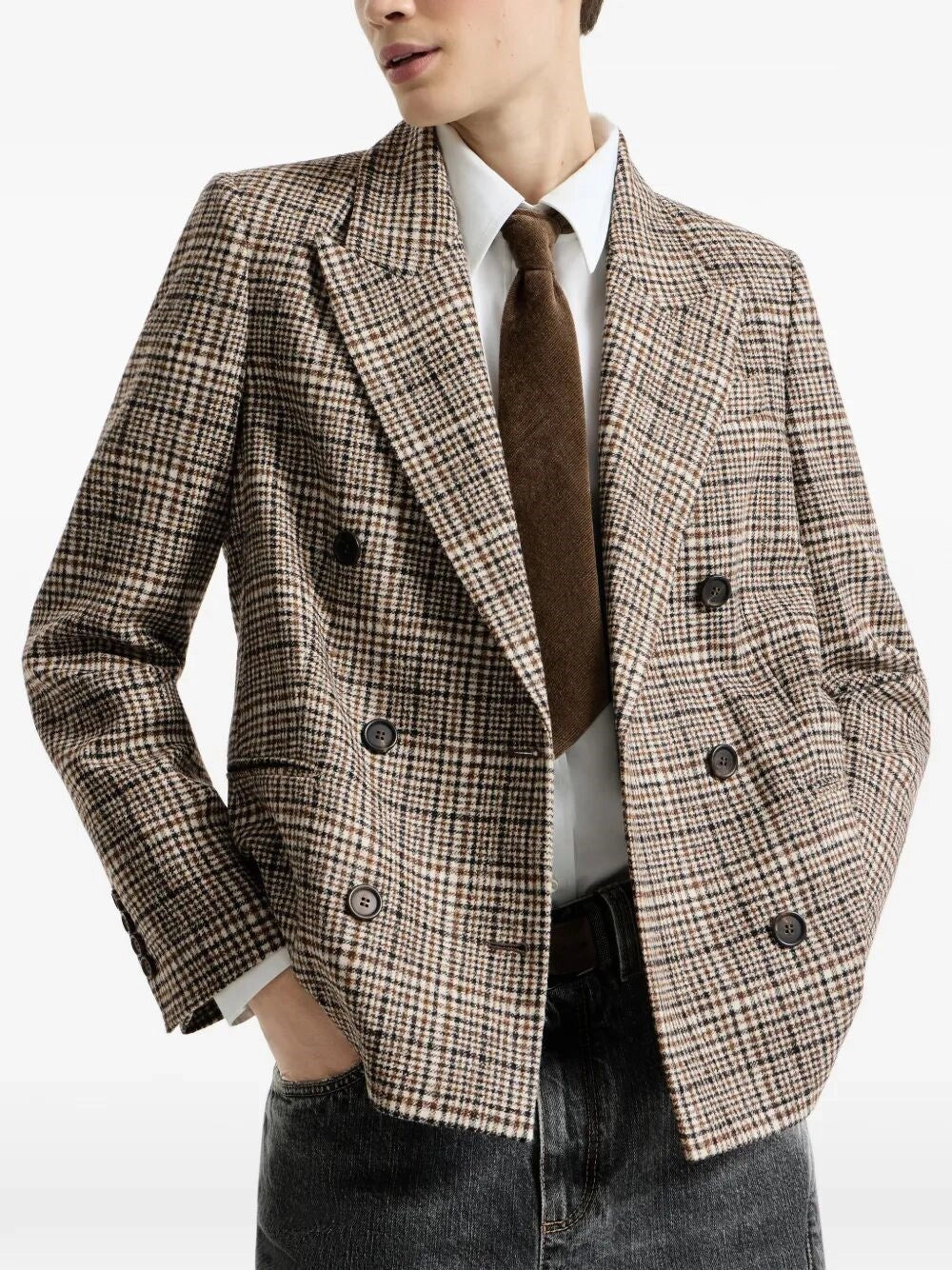 Brunello Cucinelli Women Prince Of Wales Blazer