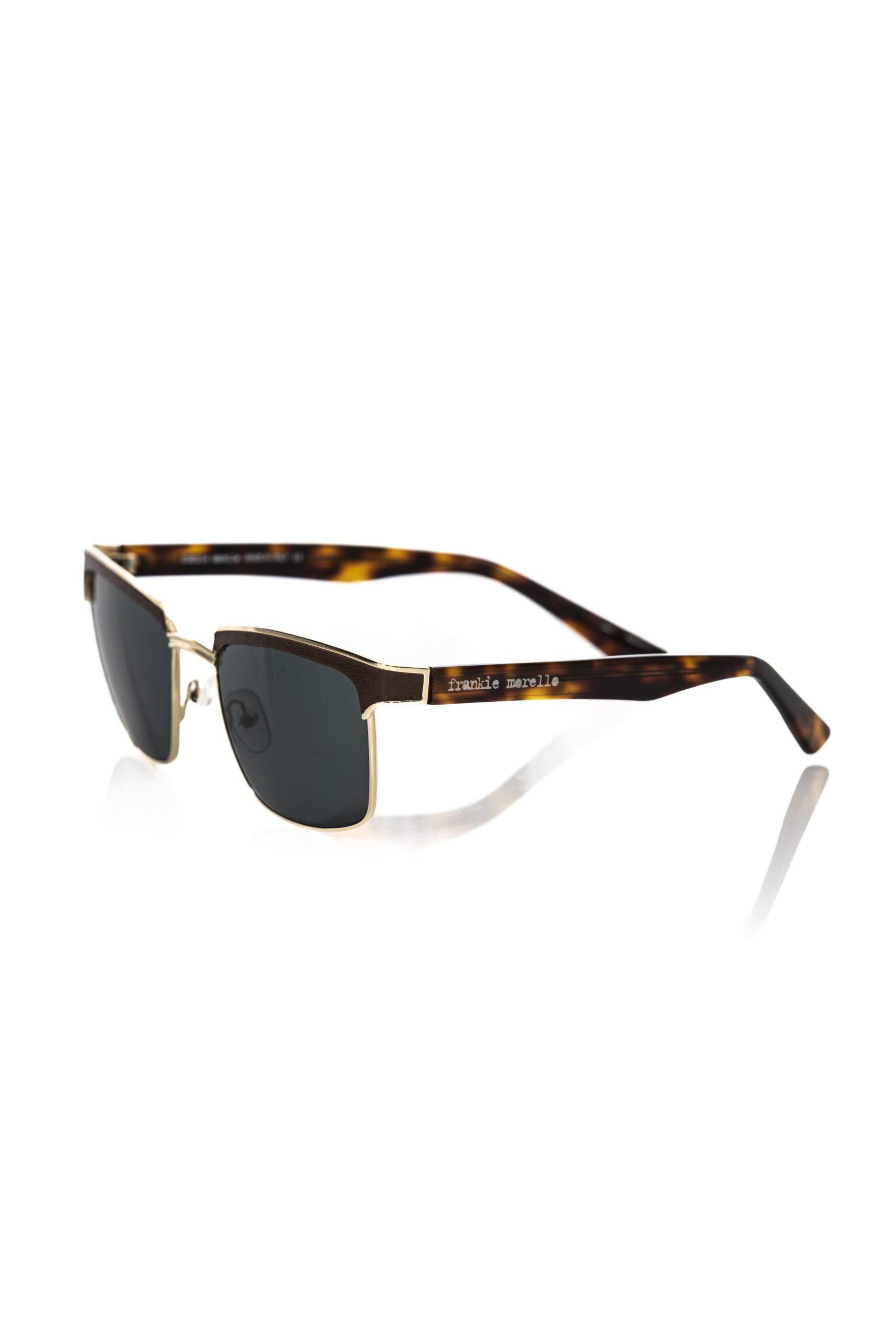 Frankie Morello Frankie Morello Brown Metallic Men's Men's Sunglass