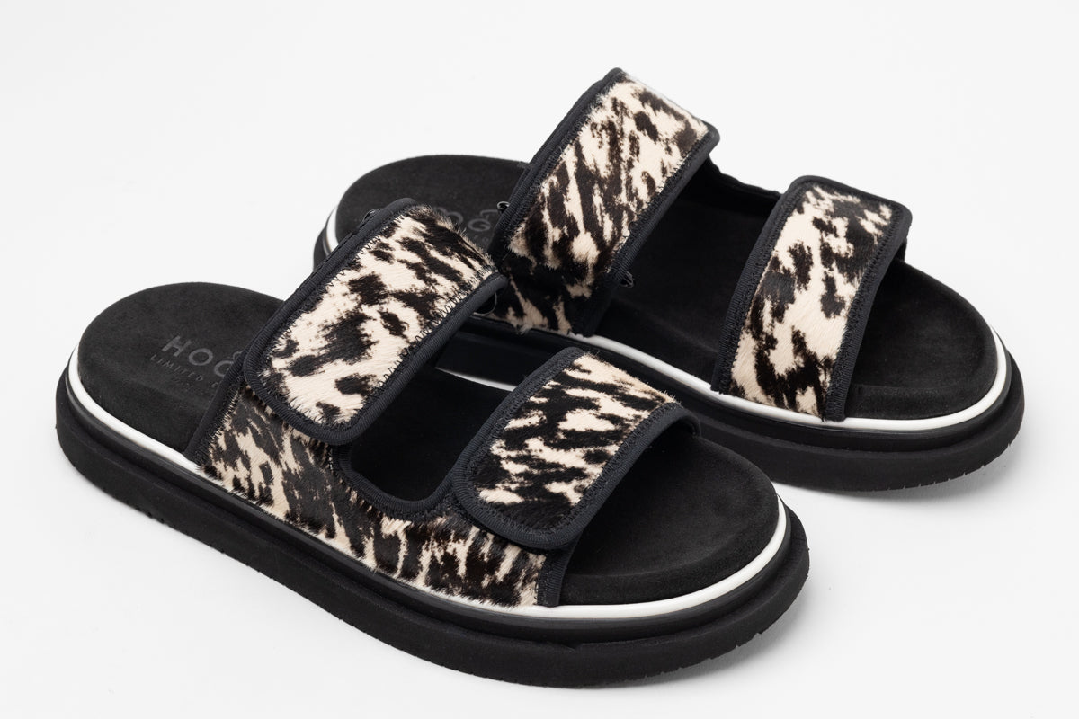 Hogan Double-Strap Flat Sandals