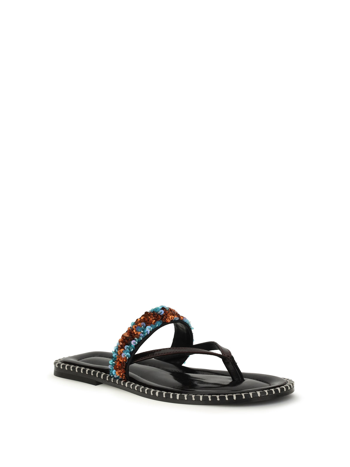 DRIES VAN NOTEN Dries Van Noten Women Slip-On Leather Sandals With Sequins