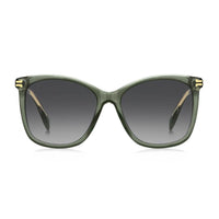 Marc Jacobs Marc Jacobs Sunglasses Square Full Rim, Transparent Green Frame and Dark Grey Gradient Lens MJ1106/S0B599O