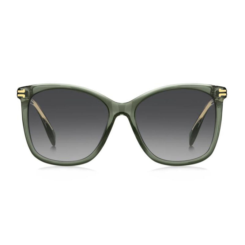 Marc Jacobs Marc Jacobs Sunglasses Square Full Rim, Transparent Green Frame and Dark Grey Gradient Lens MJ1106/S0B599O