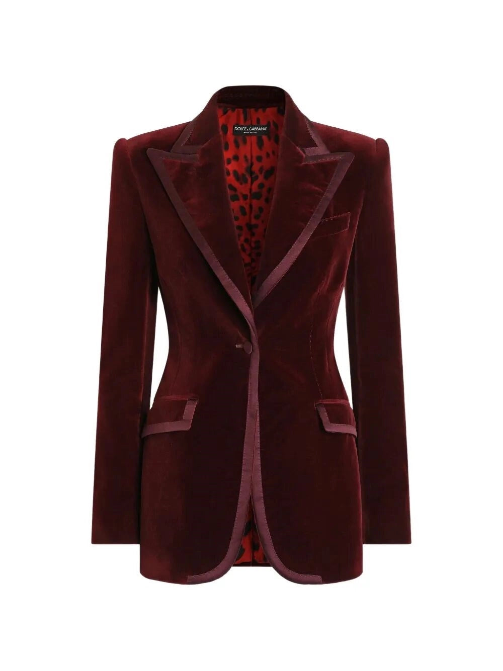 Dolce & Gabbana Women Turlington Single-Breasted Jacket In Velvet