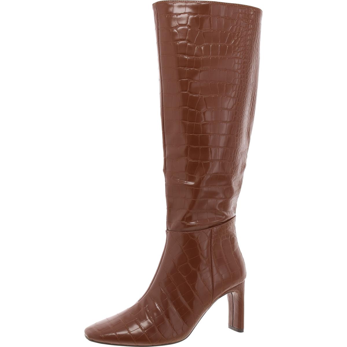 ISABELLE Womens Zipper Manmade Knee-High Boots