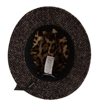 Dolce & Gabbana Gray Melange Blended Textured Tweed Women's Hat
