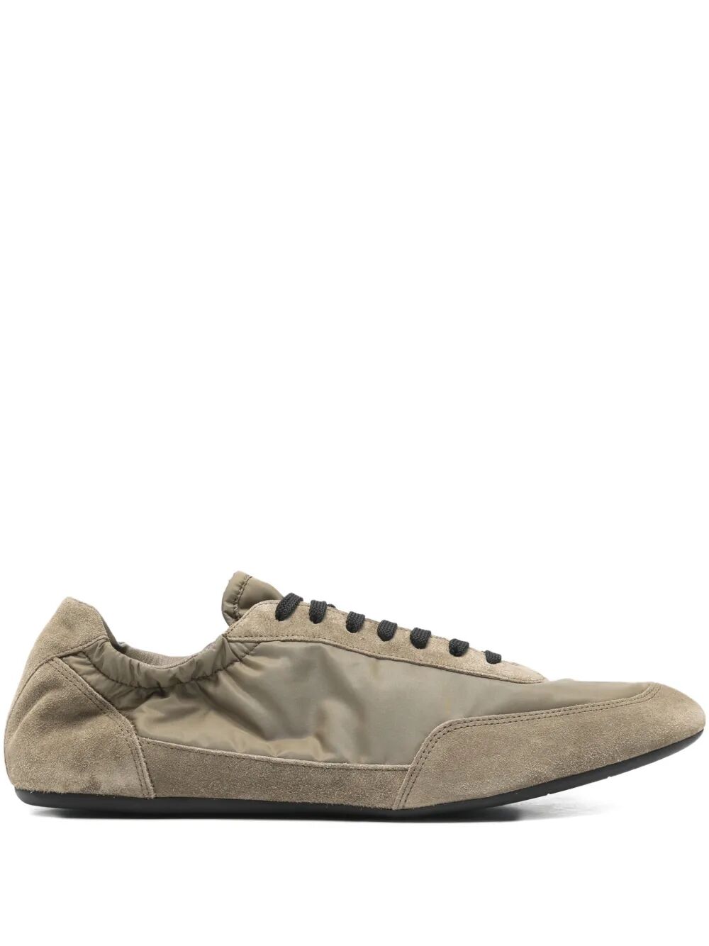 PRADA Collapse Re-Nylon And Suede Elasticized Sneakers Women
