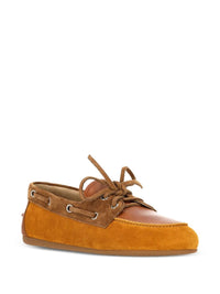 Miu Miu Women Suede Loafers With Laces