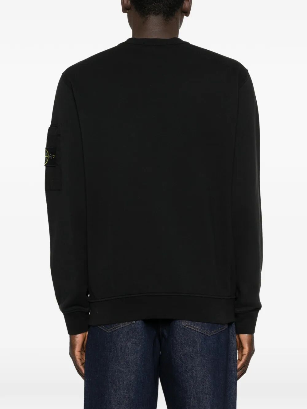 STONE ISLAND Stone Island Men Regular Fit Crewneck Midweight Sweatshirt With Pocket