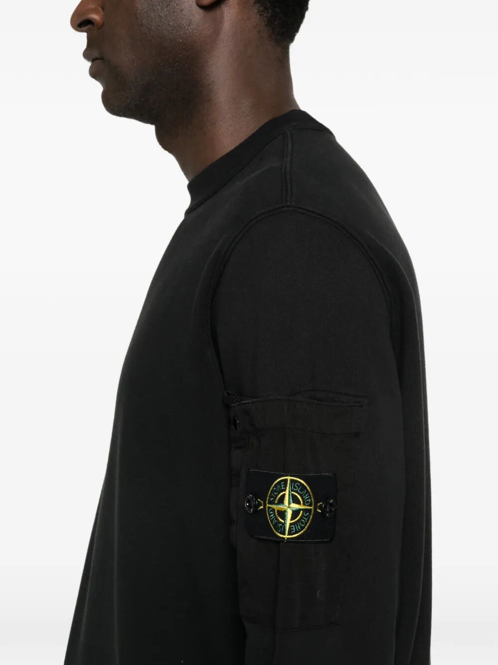 STONE ISLAND Stone Island Men Regular Fit Crewneck Midweight Sweatshirt With Pocket