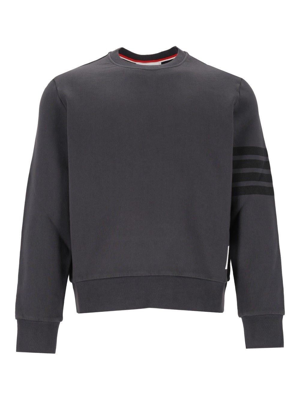 Thom Browne Men 4 Bar Cotton Jersey Sweatshirt