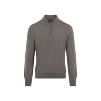 Brioni Long Sleeves Zip Polo Men