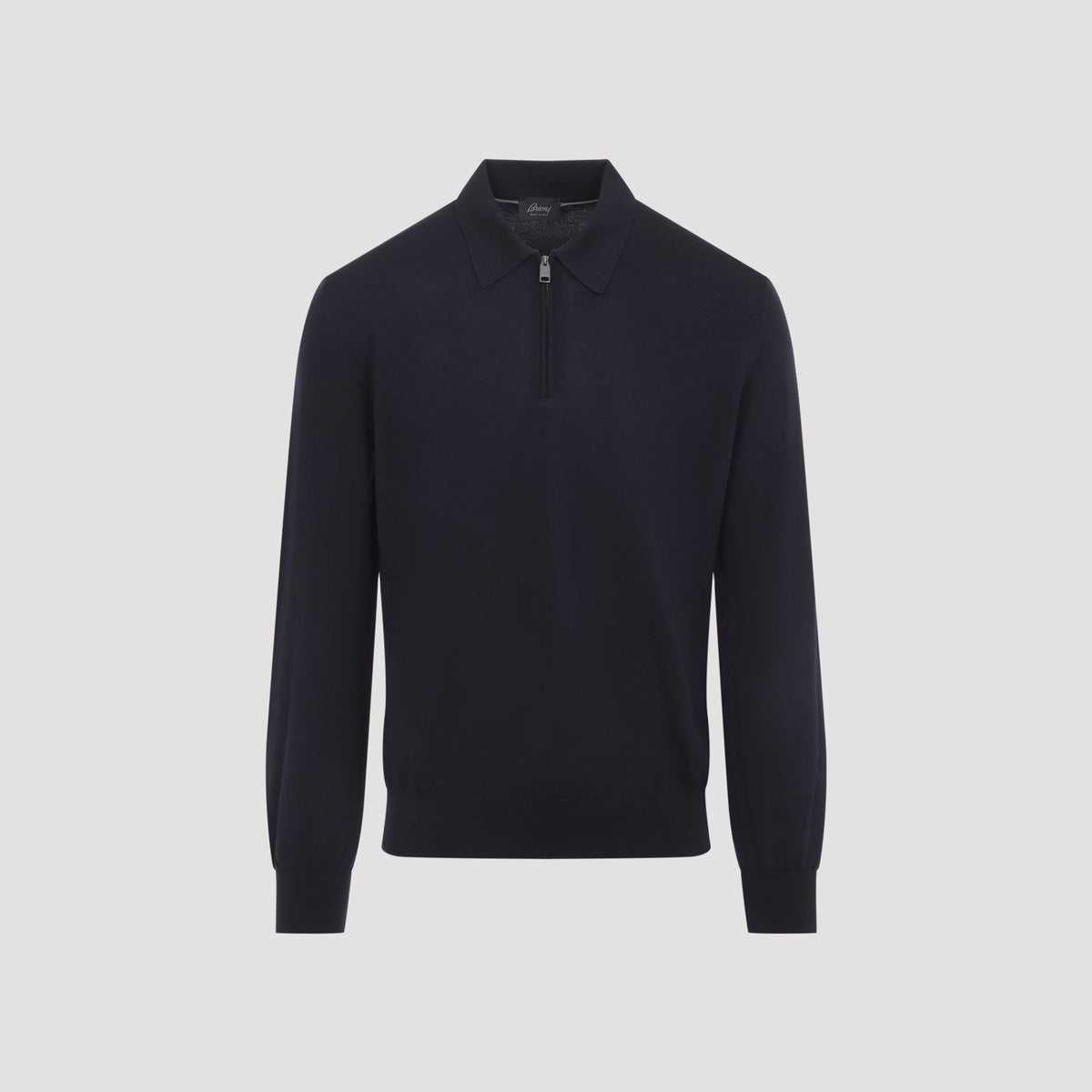 Brioni Long Sleeves Zip Polo Men