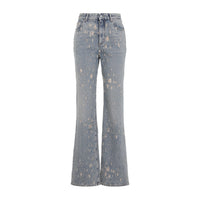 Alexander Mcqueen Distressed Flared Jeans Women