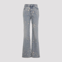Alexander Mcqueen Distressed Flared Jeans Women