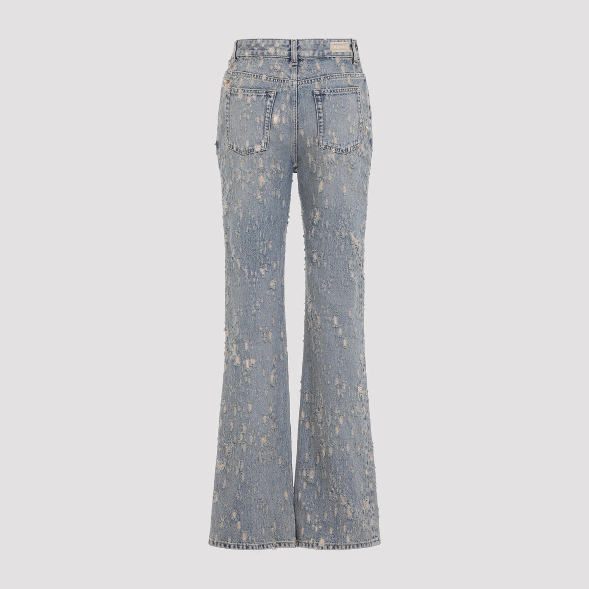 Alexander Mcqueen Distressed Flared Jeans Women