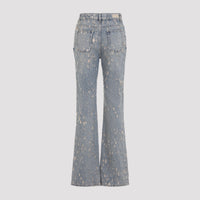Alexander Mcqueen Distressed Flared Jeans Women