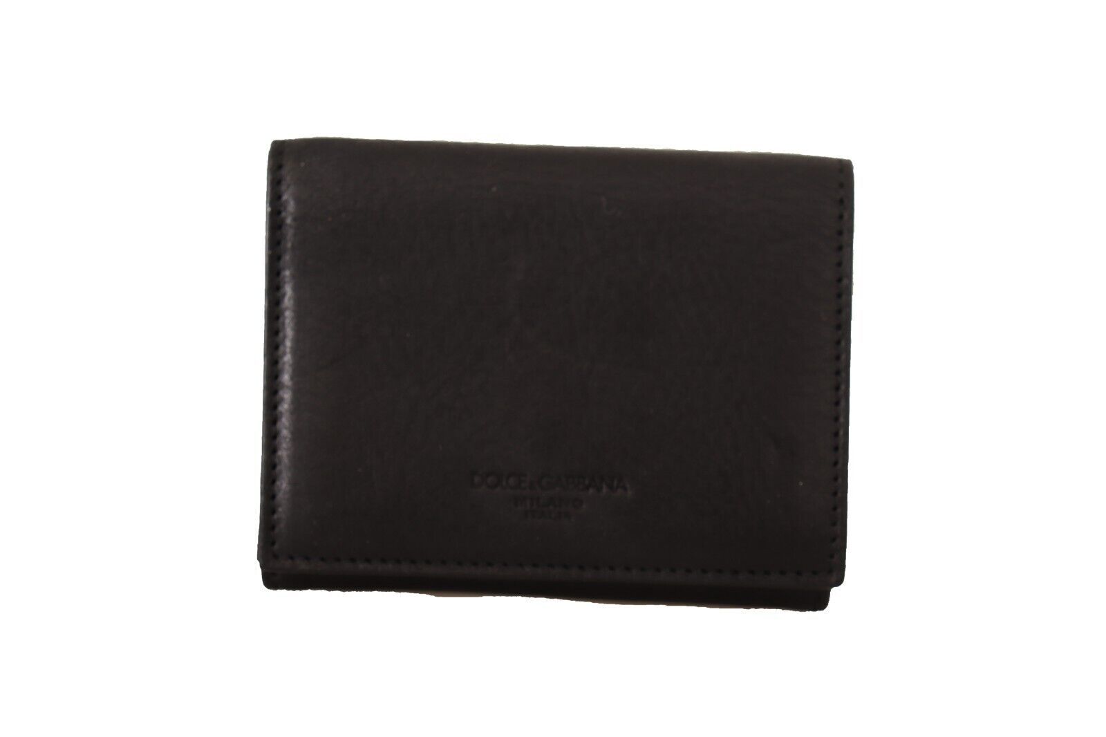 Dolce & Gabbana Dolce & Gabbana Black Leather Trifold Purse Belt Multi Kit Women's Wallet
