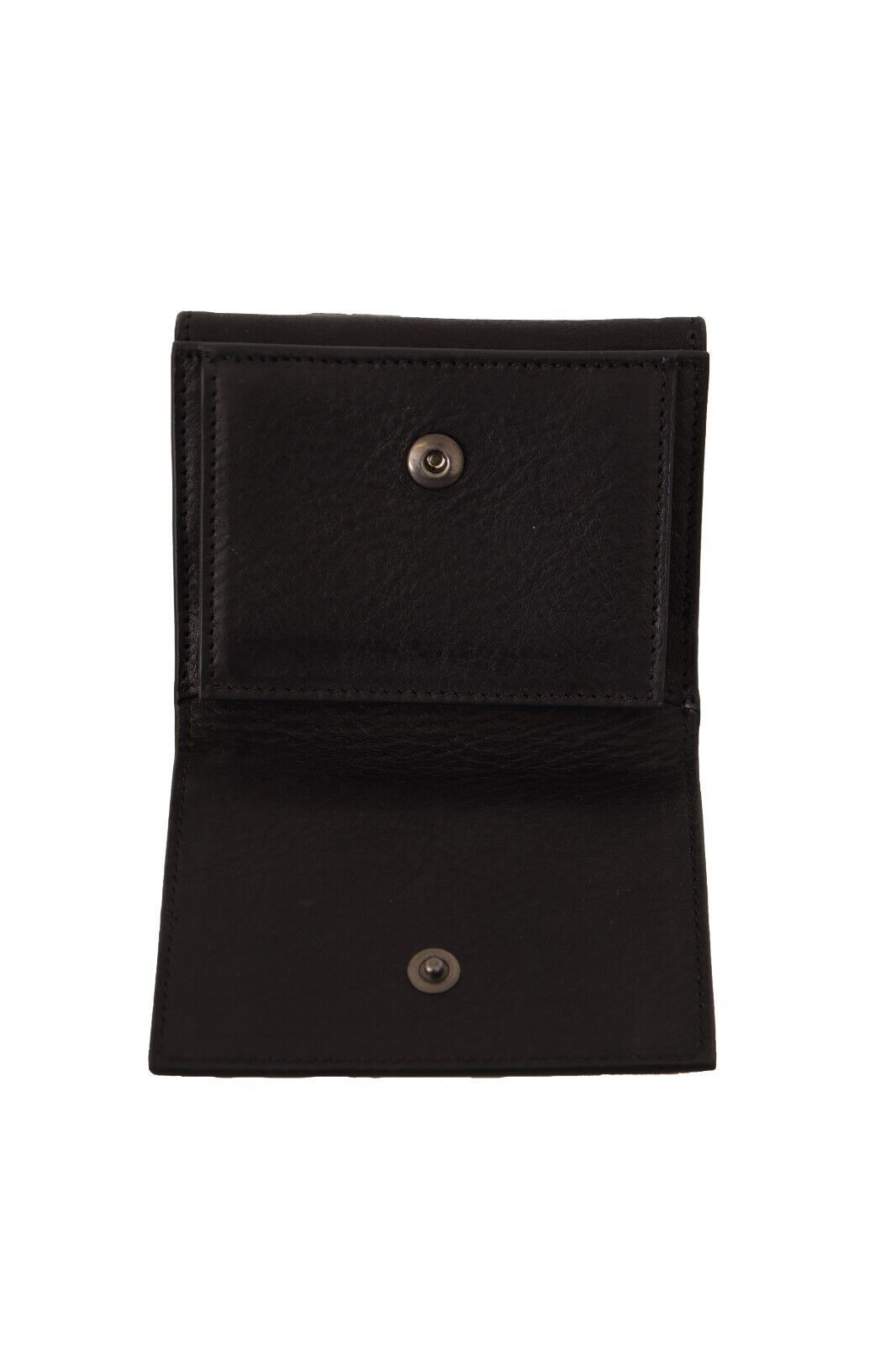 Dolce & Gabbana Dolce & Gabbana Black Leather Trifold Purse Belt Multi Kit Women's Wallet