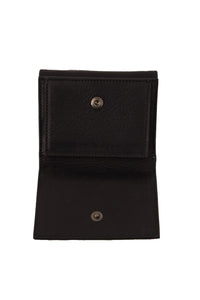 Dolce & Gabbana Dolce & Gabbana Black Leather Trifold Purse Belt Multi Kit Women's Wallet