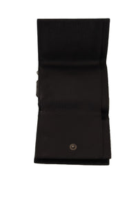 Dolce & Gabbana Dolce & Gabbana Black Leather Trifold Purse Belt Multi Kit Women's Wallet