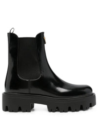 PRADA Brushed Leather Booties Women