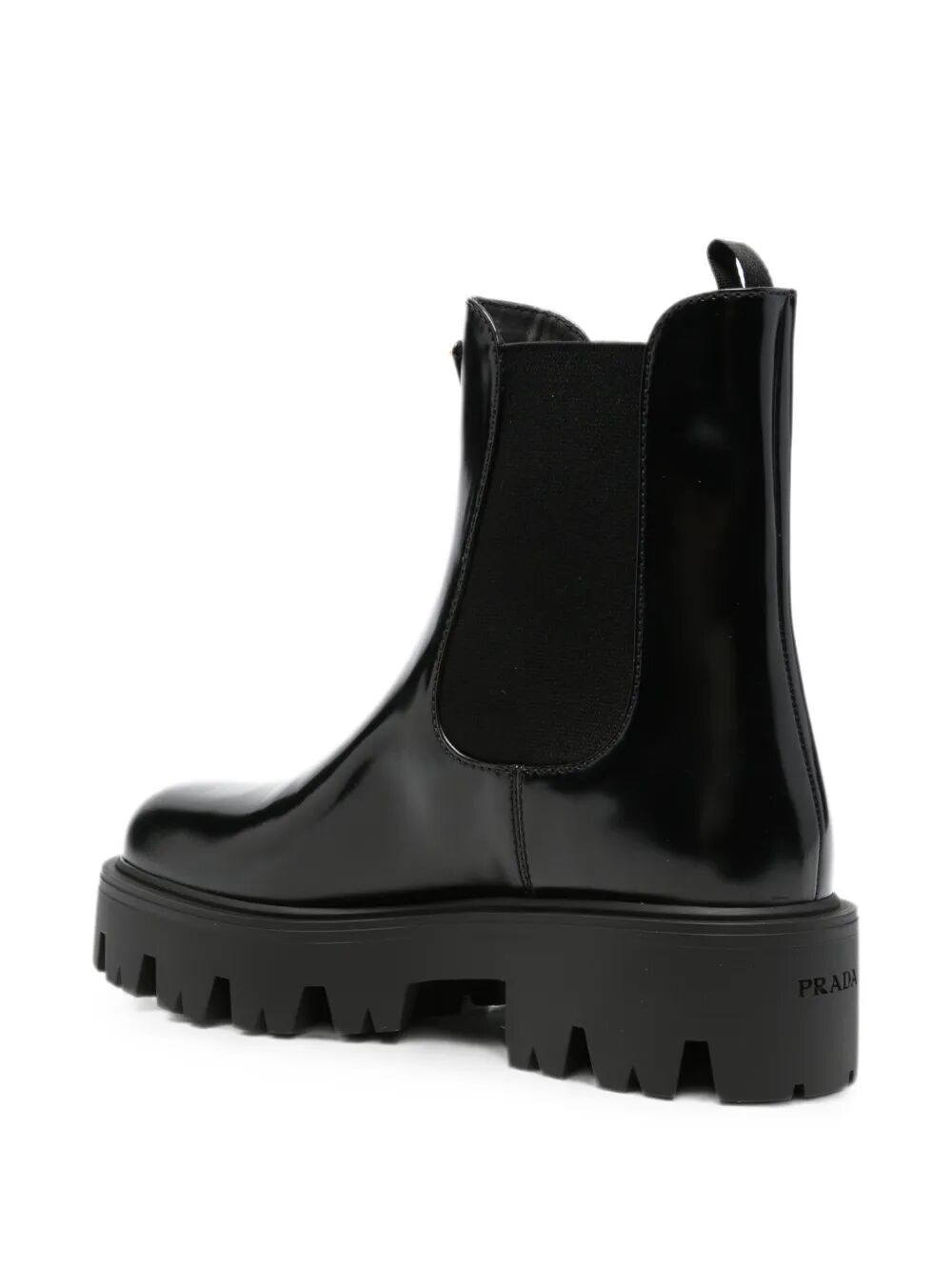PRADA Brushed Leather Booties Women
