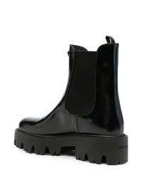 PRADA Brushed Leather Booties Women