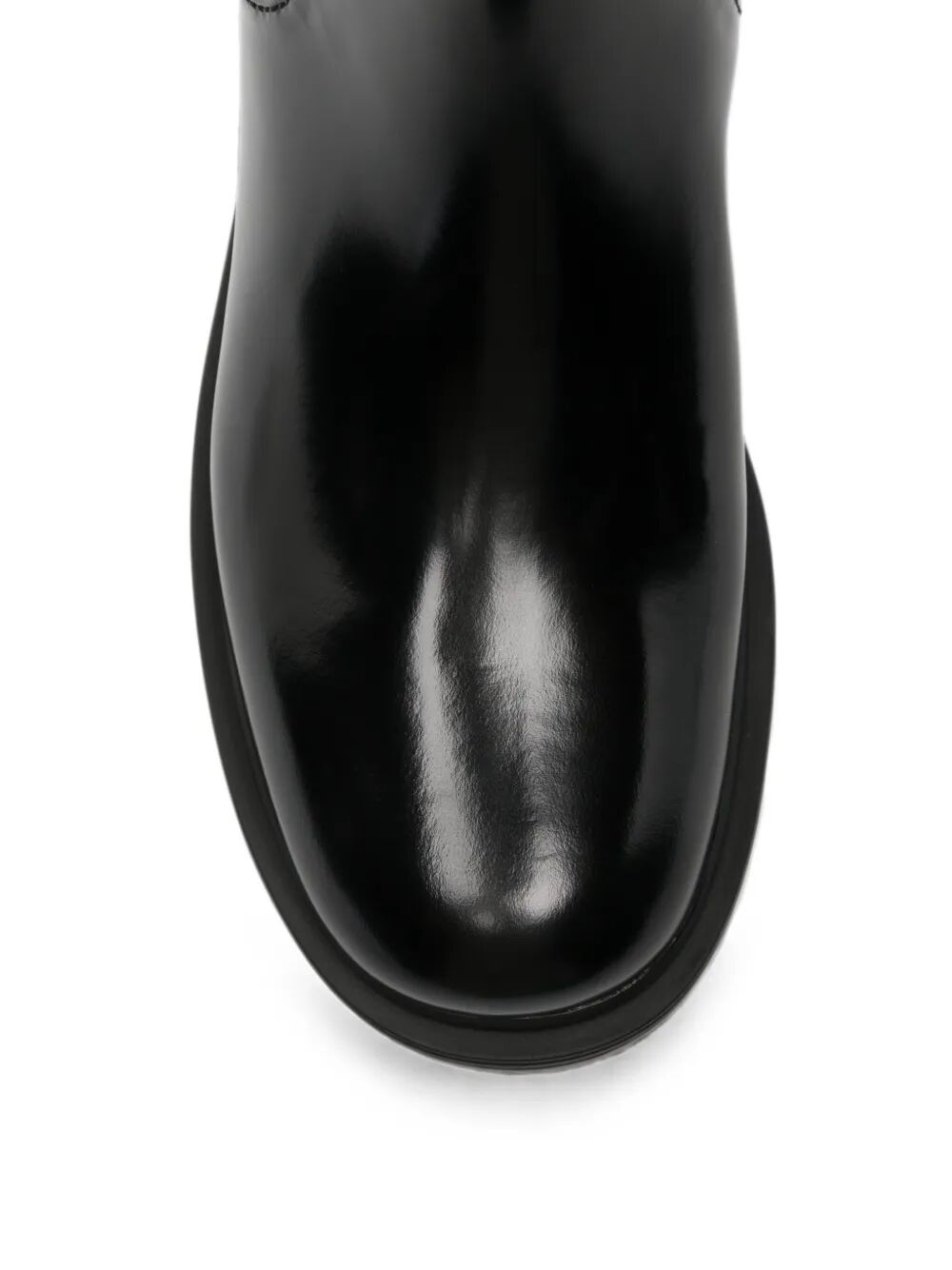 Prada Women Brushed Leather Booties