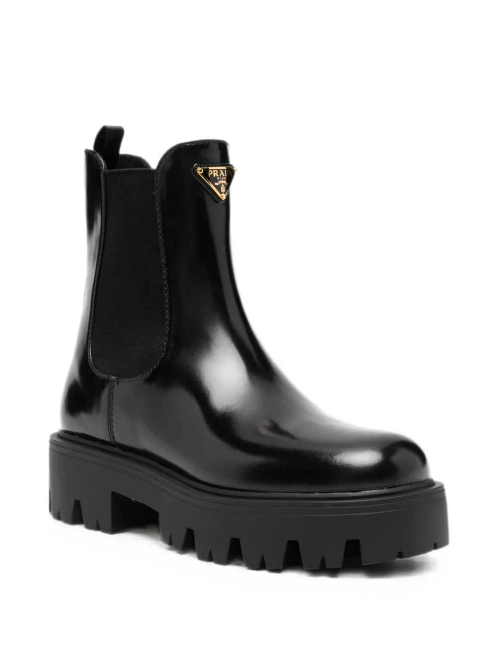 PRADA Brushed Leather Booties Women