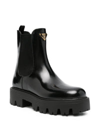 PRADA Brushed Leather Booties Women