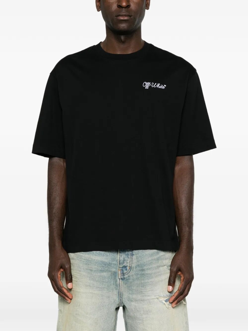 OFF-WHITE Off-White Men Script Logo Skate T-Shirt