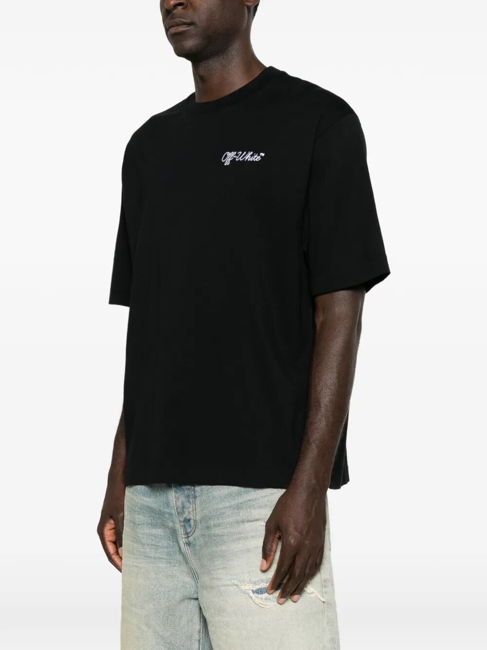 OFF-WHITE Off-White Men Script Logo Skate T-Shirt