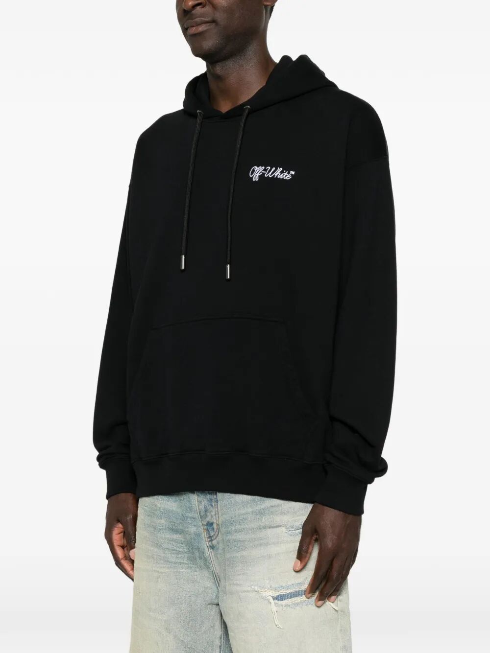 OFF-WHITE Off-White Men Script Logo Skate Hoodie