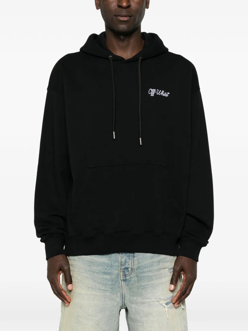 OFF-WHITE Off-White Men Script Logo Skate Hoodie