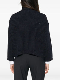 BRUNELLO CUCINELLI Brunello Cucinelli Women Sequin-Embellished Ribbed Cashmere Turtleneck