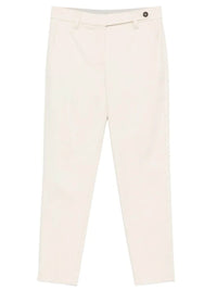Brunello Cucinelli Women Tapered Leg Cotton Trousers