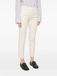 Brunello Cucinelli Women Tapered Leg Cotton Trousers