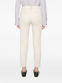 Brunello Cucinelli Women Tapered Leg Cotton Trousers