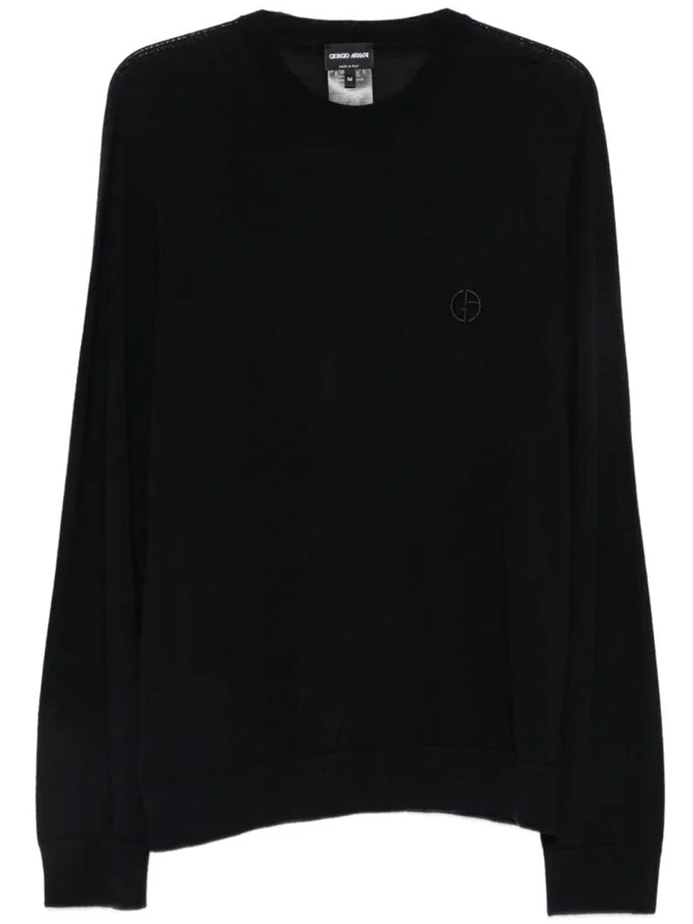 GIORGIO ARMANI Logo Embroidered Wool Sweater Women