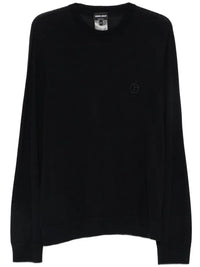 GIORGIO ARMANI Logo Embroidered Wool Sweater Women